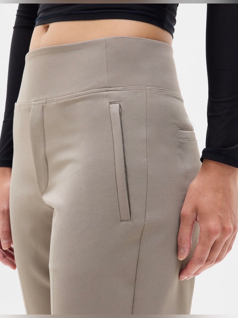 NWOT Athleta Endless High Rise Pant Mortar Mushroom - Picture 3 of 8